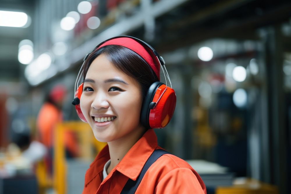 Headphones headset worker adult. AI generated Image by rawpixel.