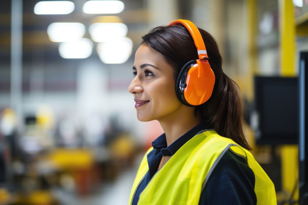 Headphones manufacturing headset yellow. AI generated Image by rawpixel.