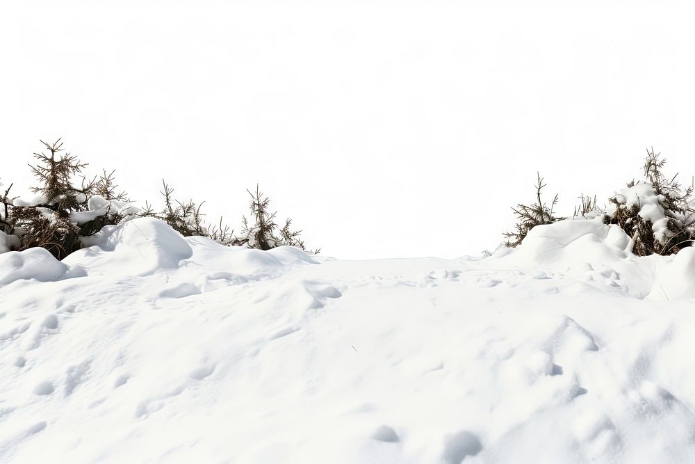 Snow ground outdoors winter nature. AI generated Image by rawpixel.