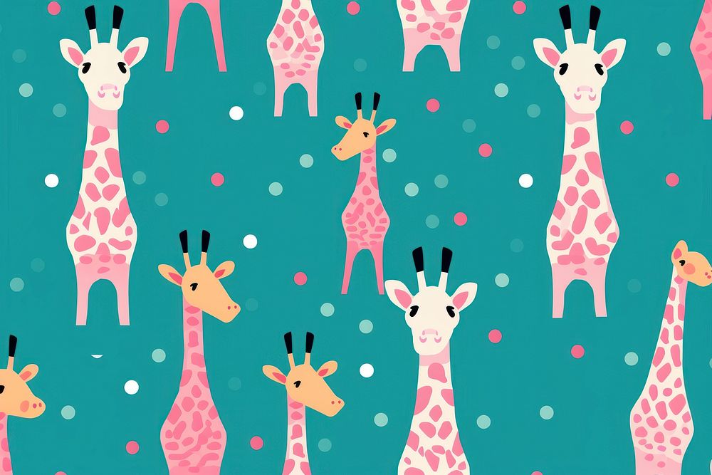 Giraffe pattern backgrounds animal. AI generated Image by rawpixel.