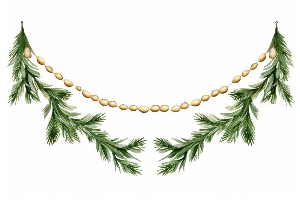 Swags Garland christmas necklace jewelry. AI generated Image by rawpixel.