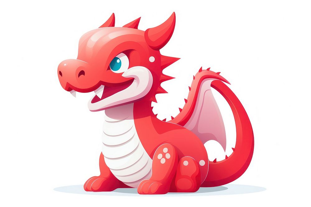 Dragon red representation creativity. AI generated Image by rawpixel.