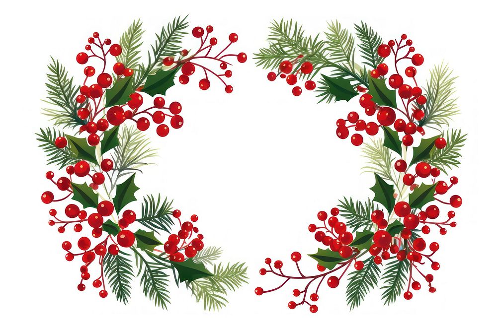 Christmas Wreath wreath christmas pattern. AI generated Image by rawpixel.