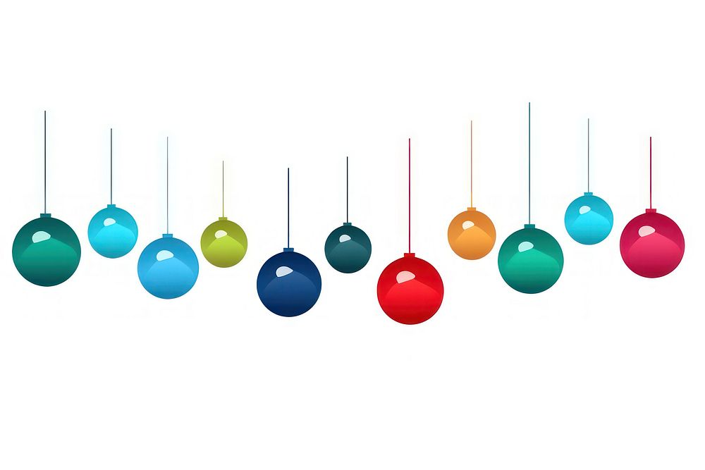 Ball Garland christmas earring shape. AI generated Image by rawpixel.