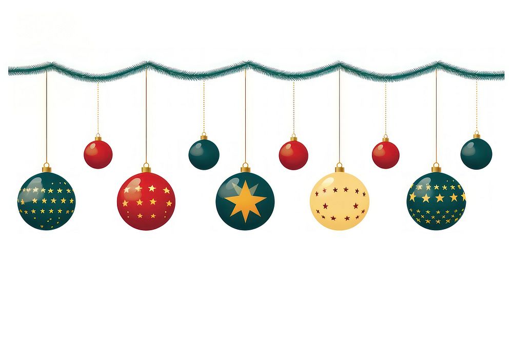 Christmas ornament shape white background. AI generated Image by rawpixel.