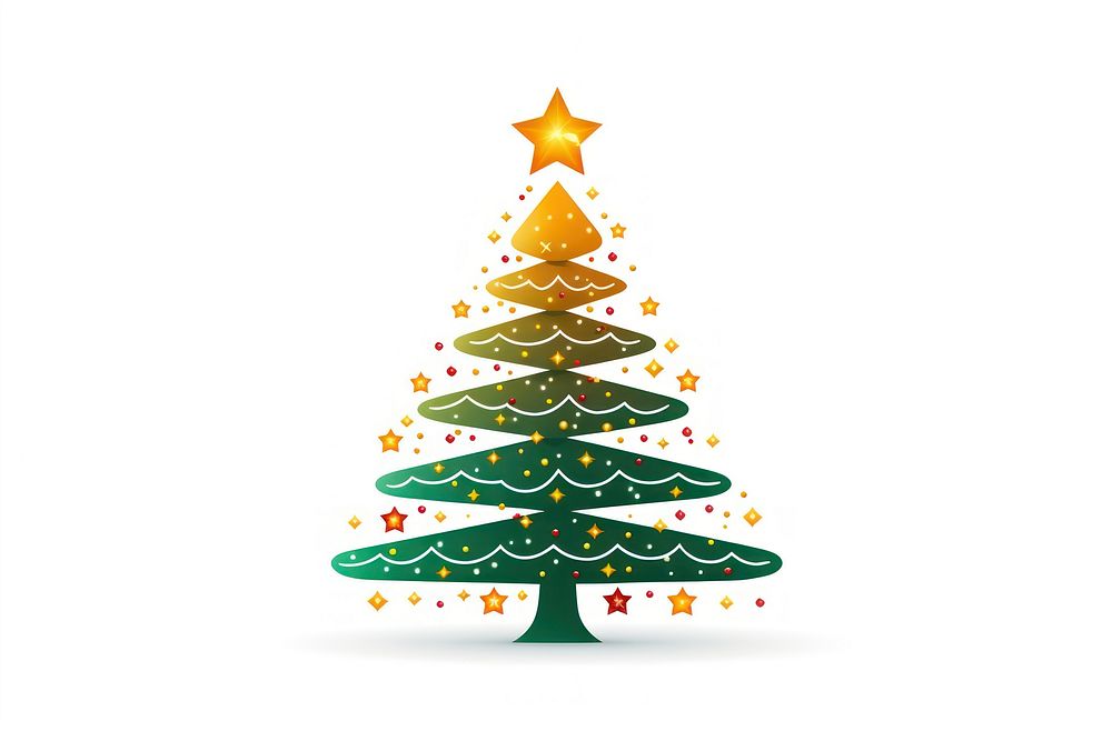 Christmas light christmas tree shape. AI generated Image by rawpixel.