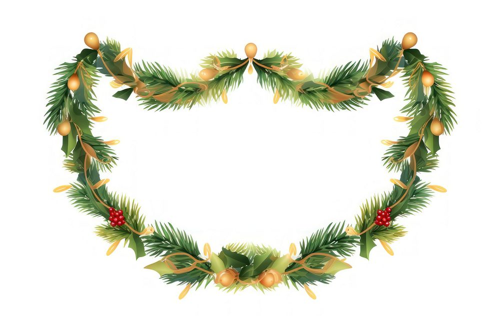 Electric light equipment christmas wreath shape. AI generated Image by rawpixel.