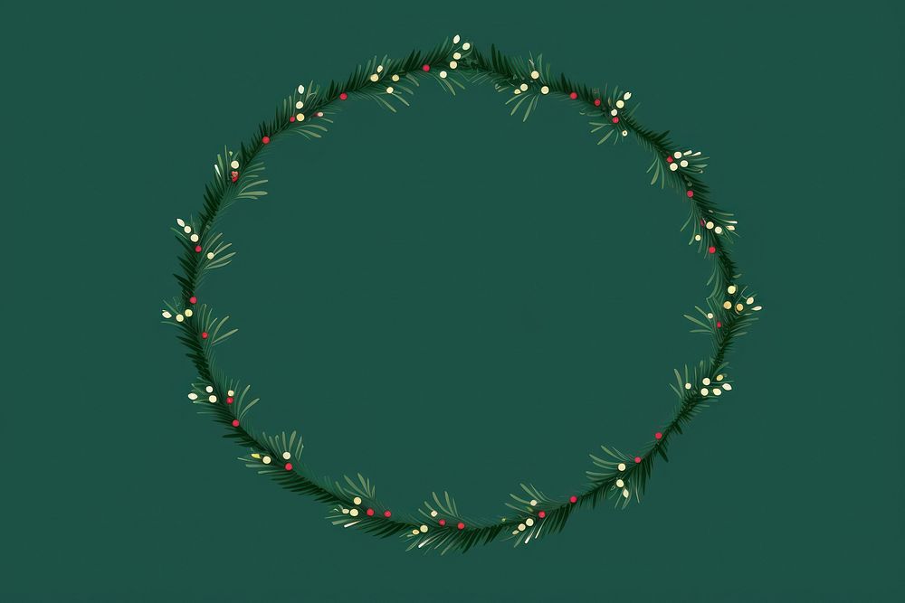 Garland christmas shape christmas tree. AI generated Image by rawpixel.