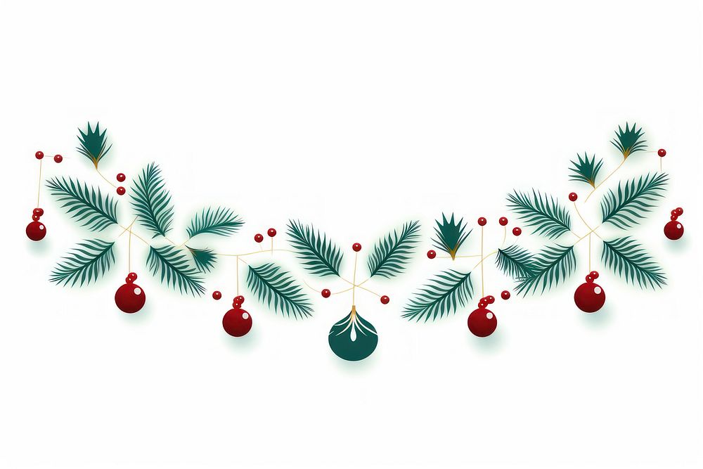 Garland Ornaments tree christmas shape. AI generated Image by rawpixel.