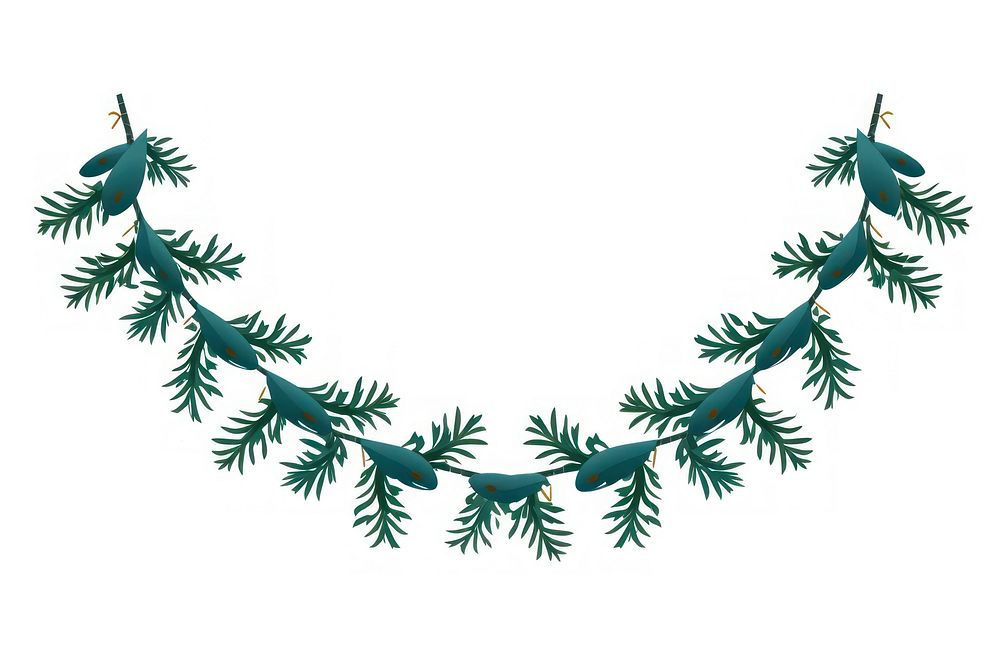 Garland christmas necklace plant. AI generated Image by rawpixel.