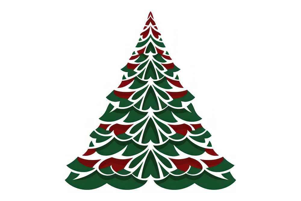 Garland christmas tree shape. AI generated Image by rawpixel.