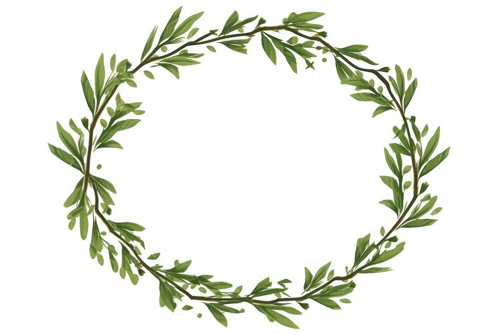 Garland pattern wreath shape. AI generated Image by rawpixel.