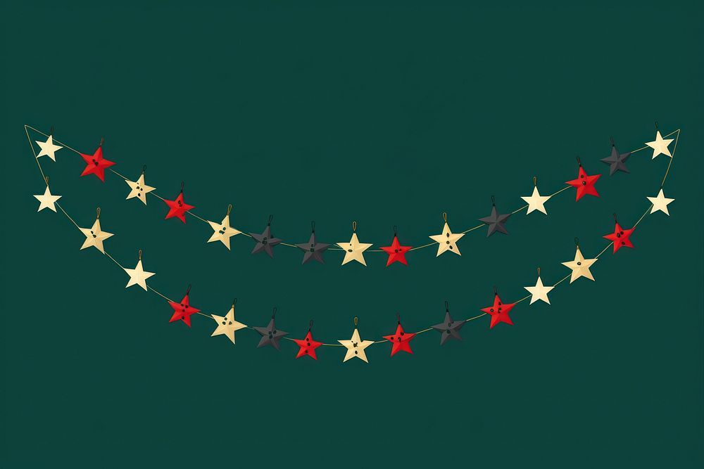 Garland christmas symbol shape. AI generated Image by rawpixel.
