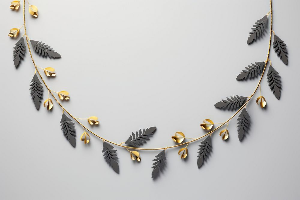 Garland Ornaments necklace jewelry gold. AI generated Image by rawpixel.