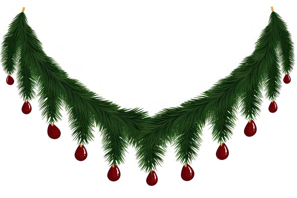Swags Garland christmas plant tree. AI generated Image by rawpixel.