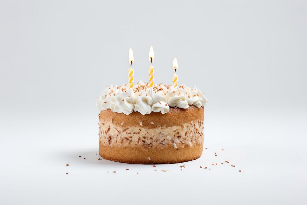 Cake birthday dessert cupcake. AI generated Image by rawpixel.