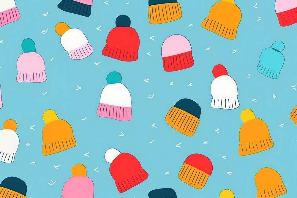 Hat backgrounds pattern repetition. AI generated Image by rawpixel.