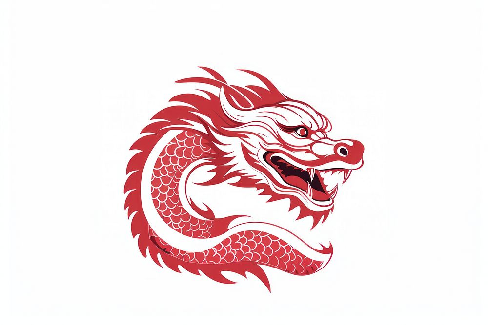 Dragon animal red representation. AI generated Image by rawpixel.
