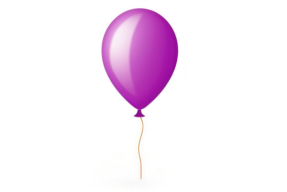 Balloon balloon purple white background. AI generated Image by rawpixel.