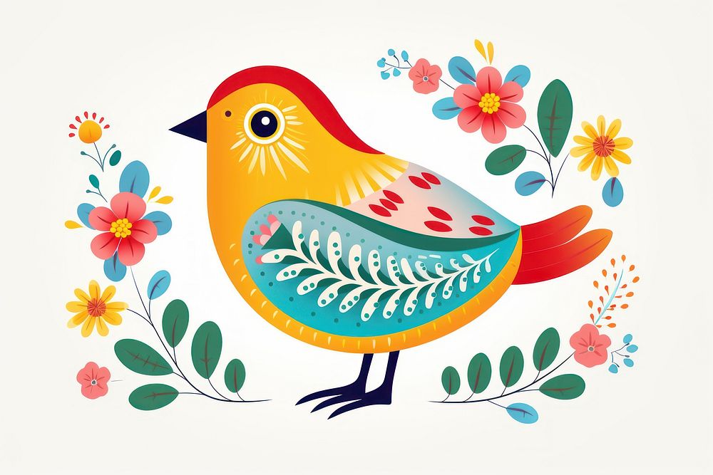 A love bird art pattern. AI generated Image by rawpixel.