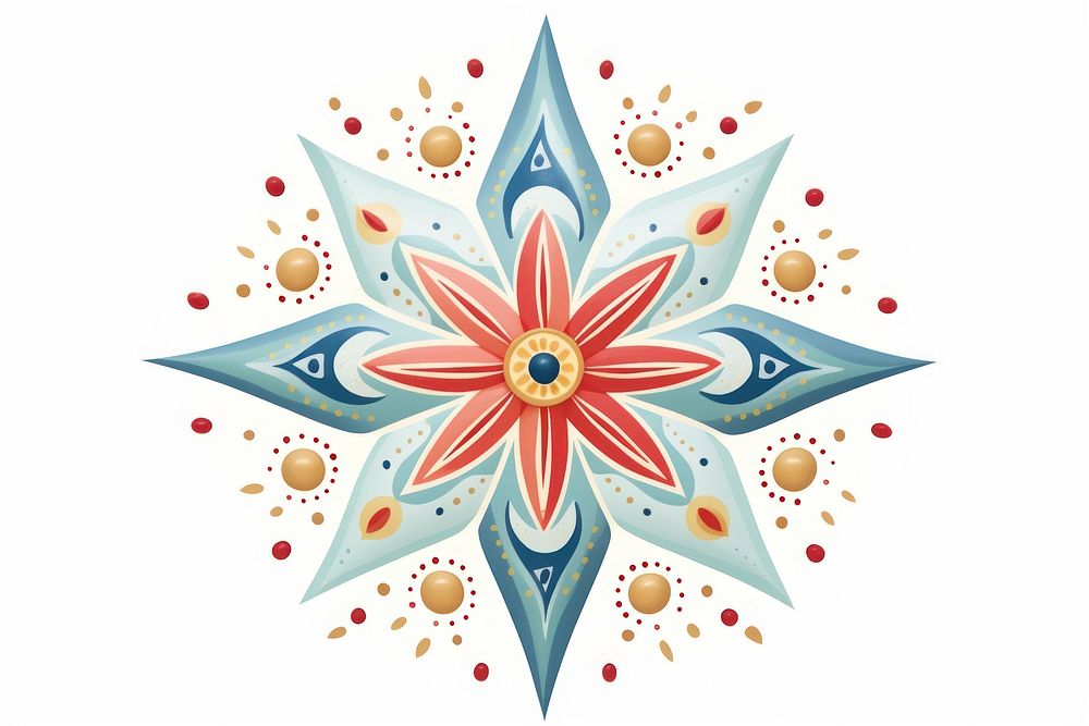 A star art pattern white background. AI generated Image by rawpixel.