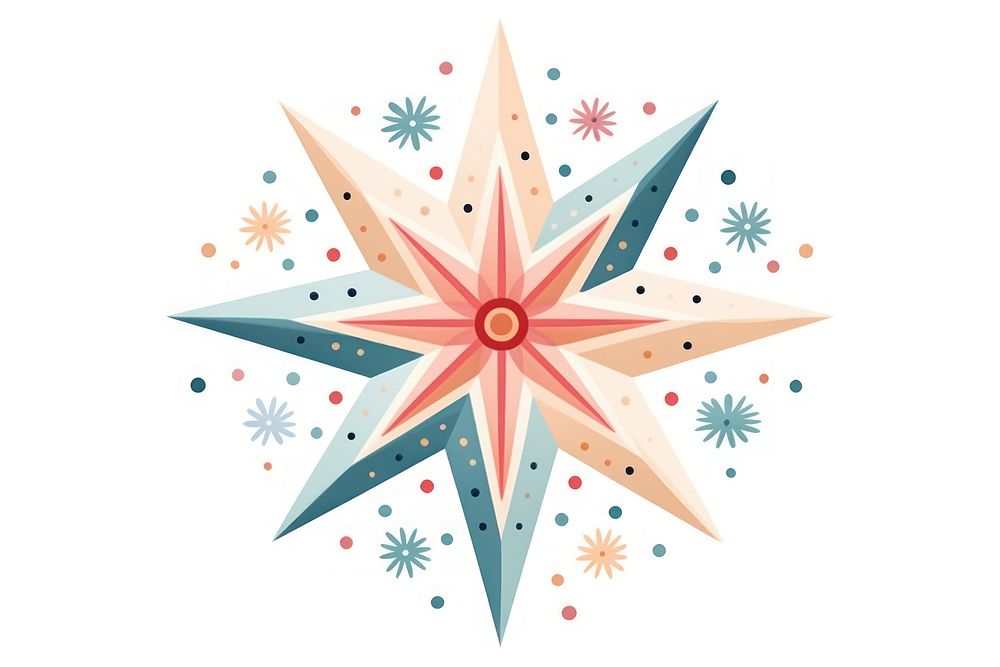 A star pattern white background celebration. AI generated Image by rawpixel.