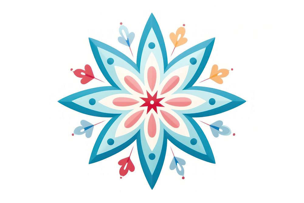 A star pattern flower art. AI generated Image by rawpixel.