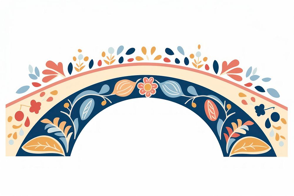 Bridge art pattern arch. AI generated Image by rawpixel.