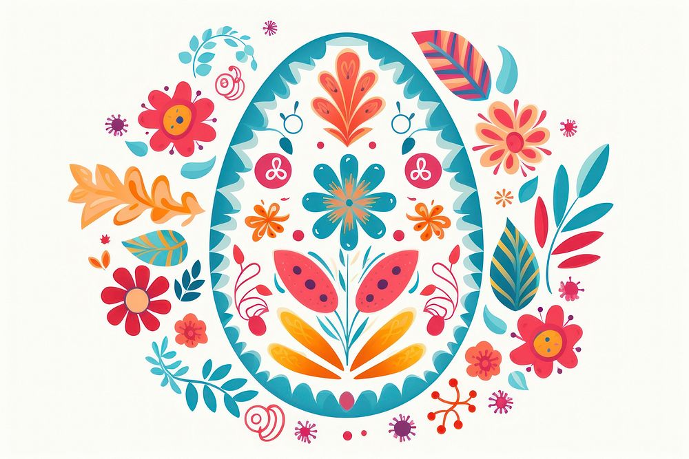Easter egg pattern art celebration. AI generated Image by rawpixel.