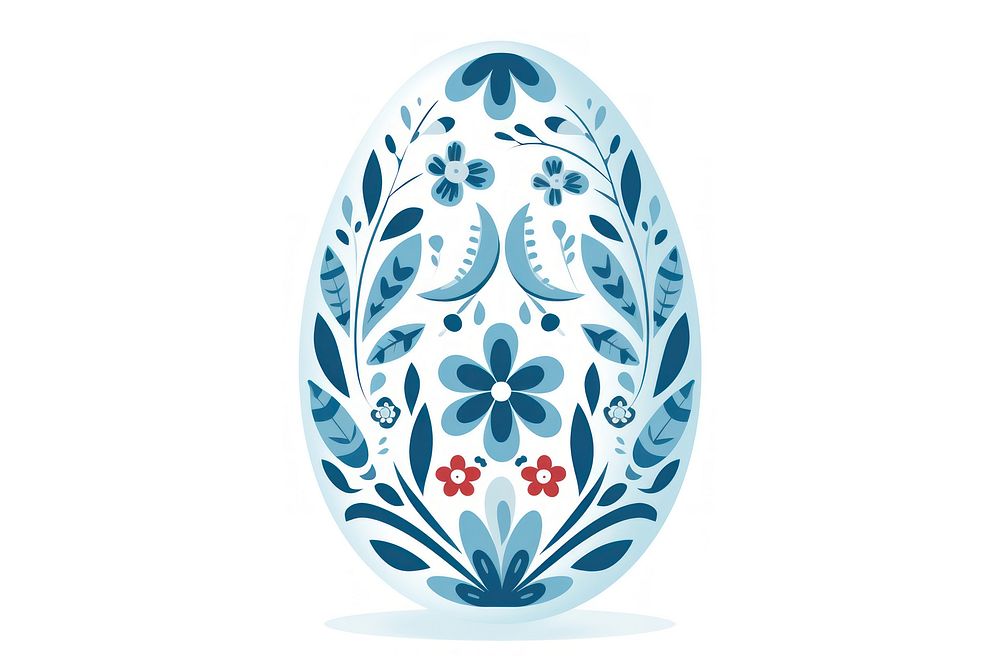 Easter egg art white background celebration. AI generated Image by rawpixel.