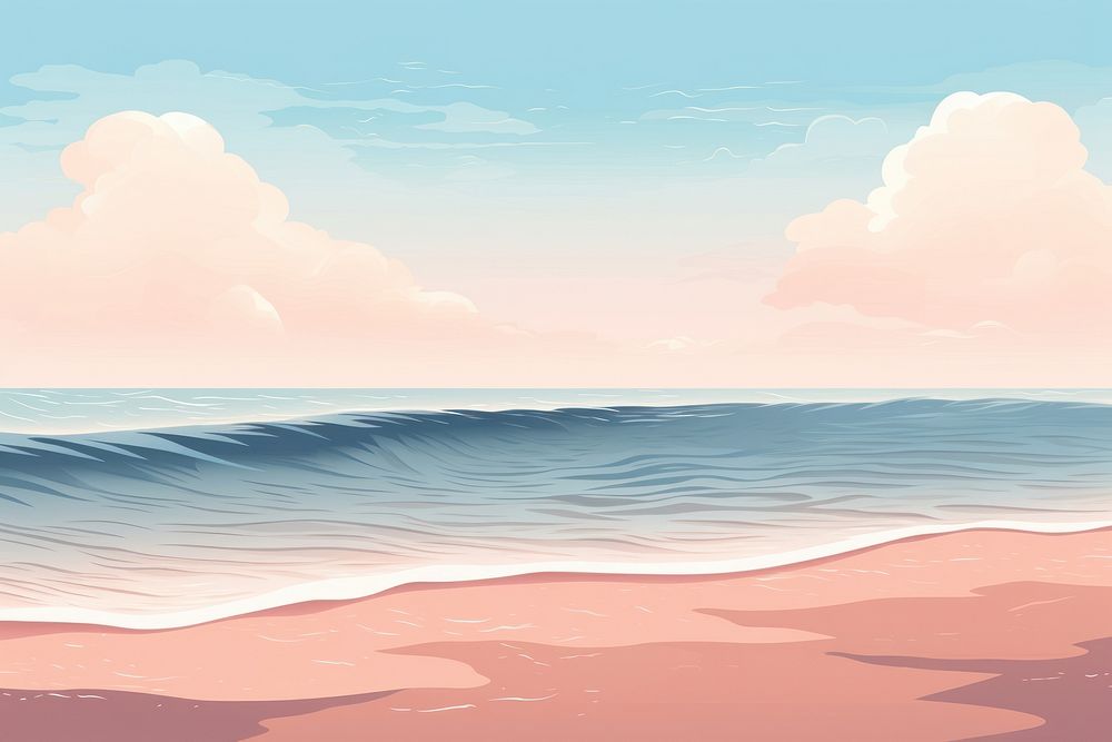 Beach sea backgrounds outdoors. AI generated Image by rawpixel.
