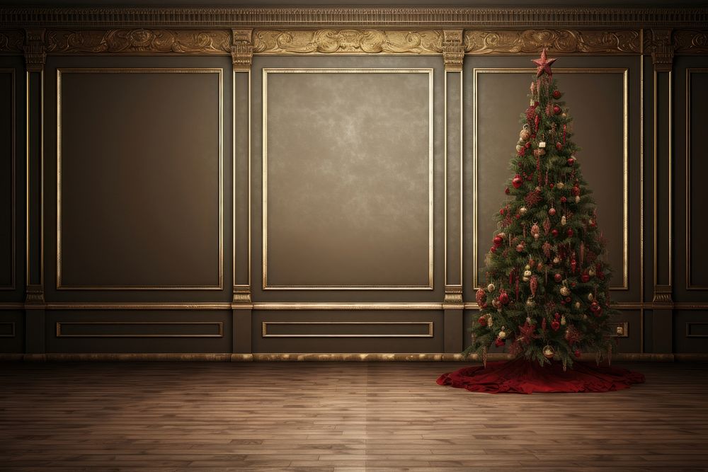 Christmas ballroom backdrop. 