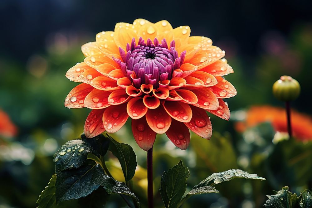 Flower nature dahlia plant. AI generated Image by rawpixel.