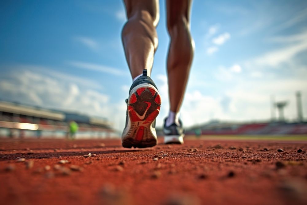 Running footwear shoe determination. AI generated Image by rawpixel.
