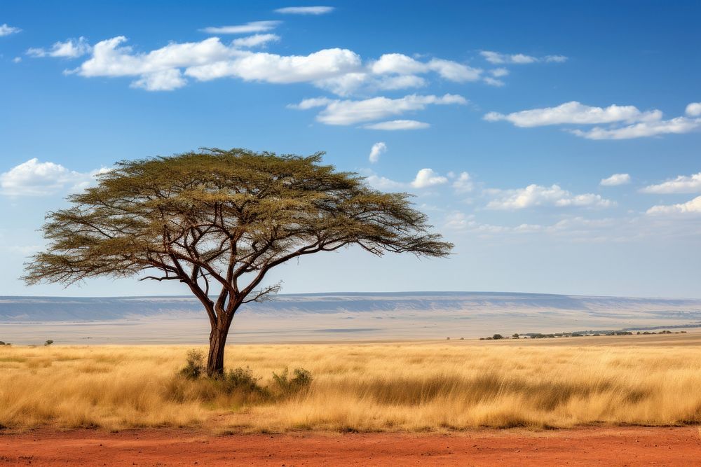 Acacia tree landscape grassland outdoors. | Premium Photo - rawpixel