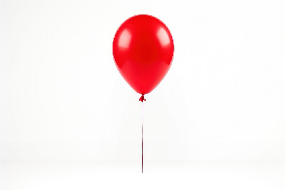 Festive red balloon white background anniversary celebration. AI generated Image by rawpixel.