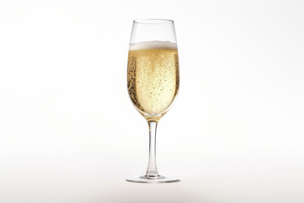 Champagne bubble glass drink. AI generated Image by rawpixel.