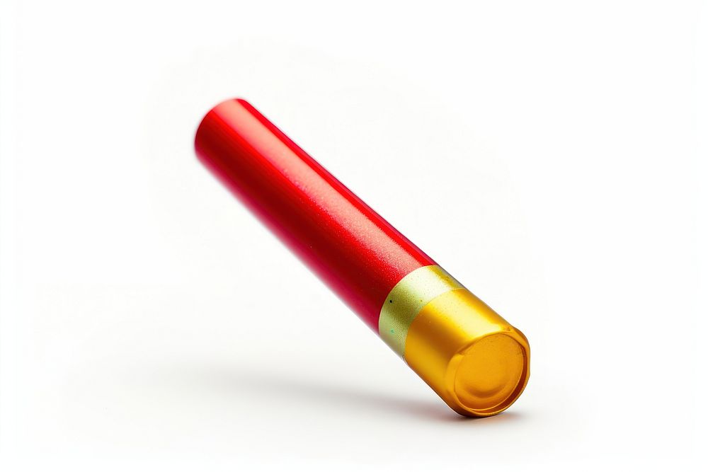 Party popper yellow red white background. AI generated Image by rawpixel.
