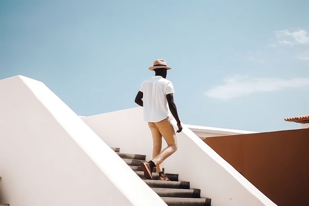 African american man footwear walking holiday. AI generated Image by rawpixel.