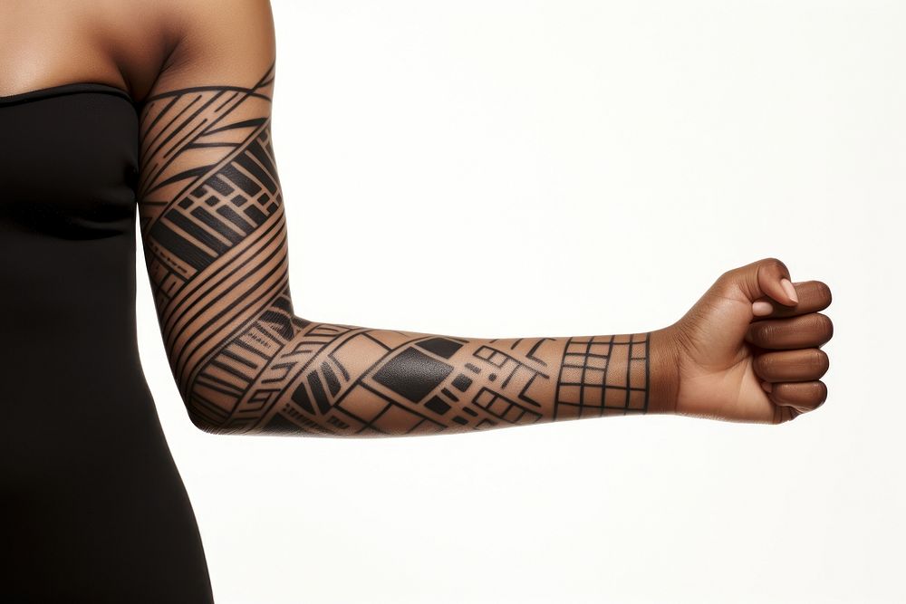 Pattern tattoo arm individuality. AI generated Image by rawpixel.