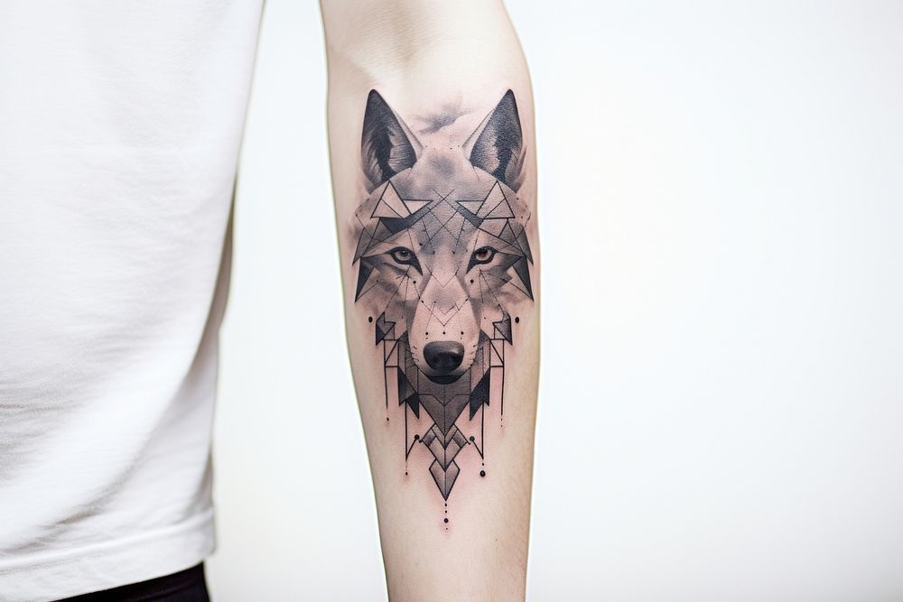 Wolf tattoo representation individuality. AI generated Image by rawpixel.