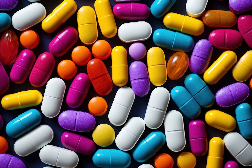 Medicinal pills capsule antioxidant backgrounds. AI generated Image by rawpixel.