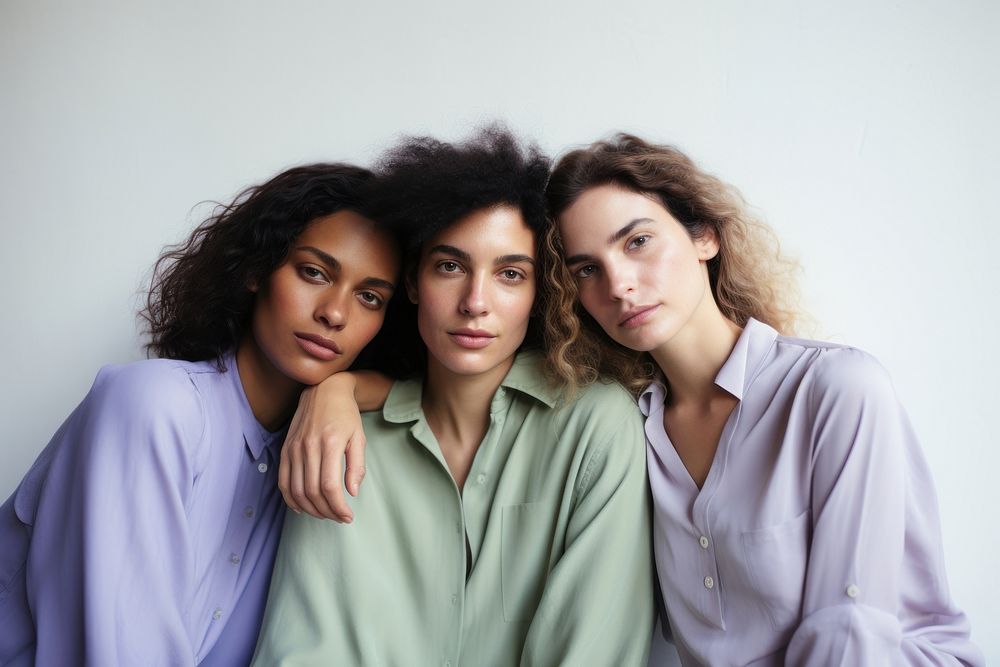 Three young Cuban women portrait adult photo. AI generated Image by rawpixel.