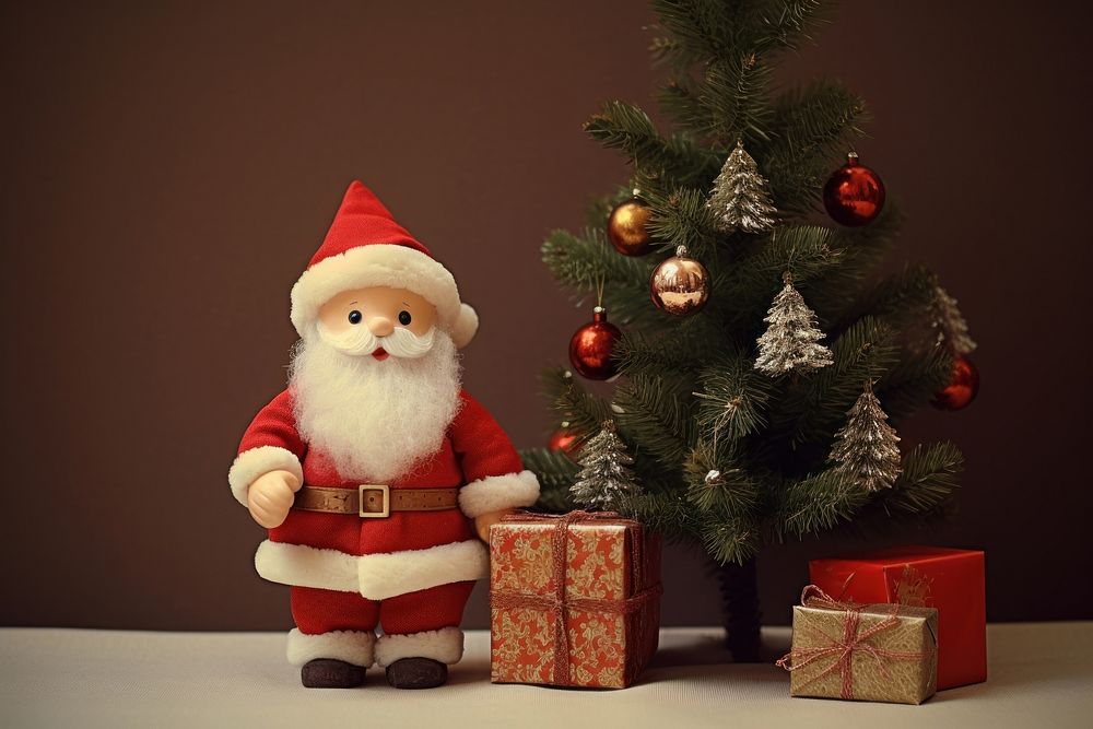 Christmas tree gift toy representation. AI generated Image by rawpixel.