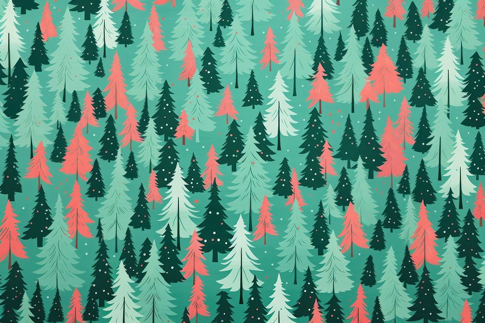 Christmas trees pattern backgrounds christmas christmas tree. AI generated Image by rawpixel.