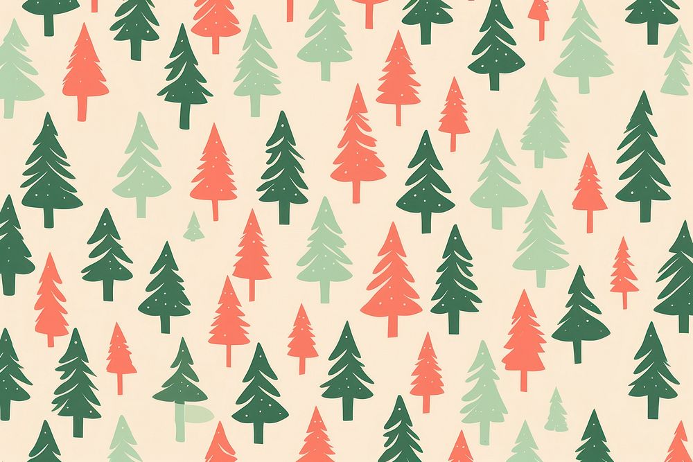 Christmas trees pattern christmas backgrounds abstract. AI generated Image by rawpixel.