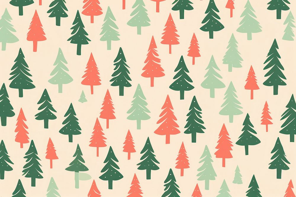 Christmas trees pattern christmas backgrounds | Free Photo Illustration ...