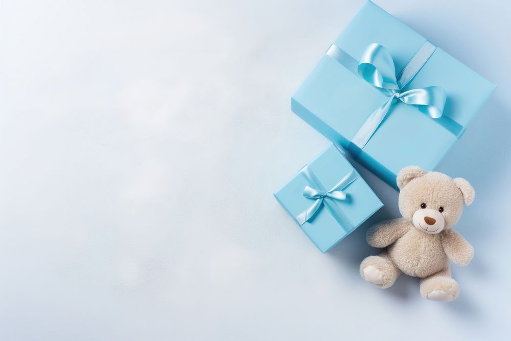Kid gift box blue toy celebration. AI generated Image by rawpixel.