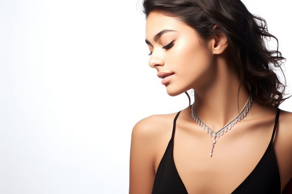 Brazilian woman jewelry necklace adult. AI generated Image by rawpixel.