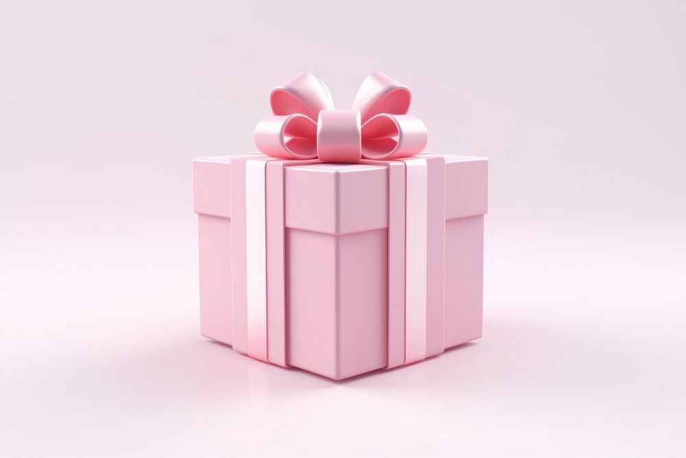 Pink gift box white background celebration anniversary. AI generated Image by rawpixel.